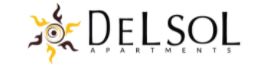 the logo for del sol apartments at The Del Sol